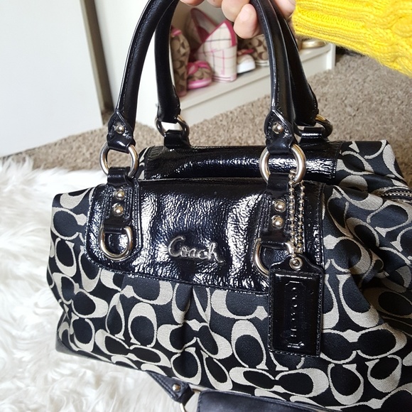 SOLD Coach Monogram Satchel Bag - Picture 2 of 8